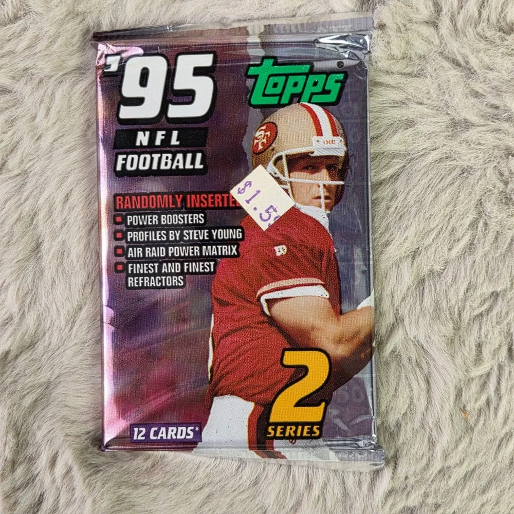 Lot of 6 1995 Topps NFL Football Series 2 Factory Sealed Wax Packs Steve Young